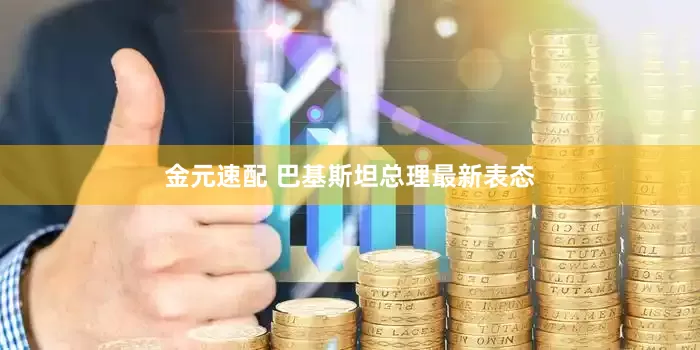 金元速配 巴基斯坦总理最新表态